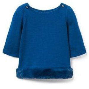 Janie and Jack Faux Fur Trim Top, 3 - NWT